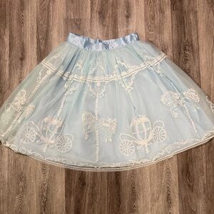 Unique Vintage Blue Carousel Skirt